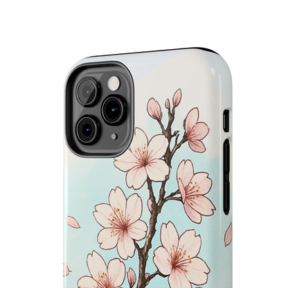 Cherry Blossom Tough Phone Case — Floral Protective Phone Cover