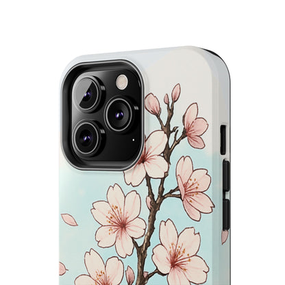 Cherry Blossom Tough Phone Case — Floral Protective Phone Cover