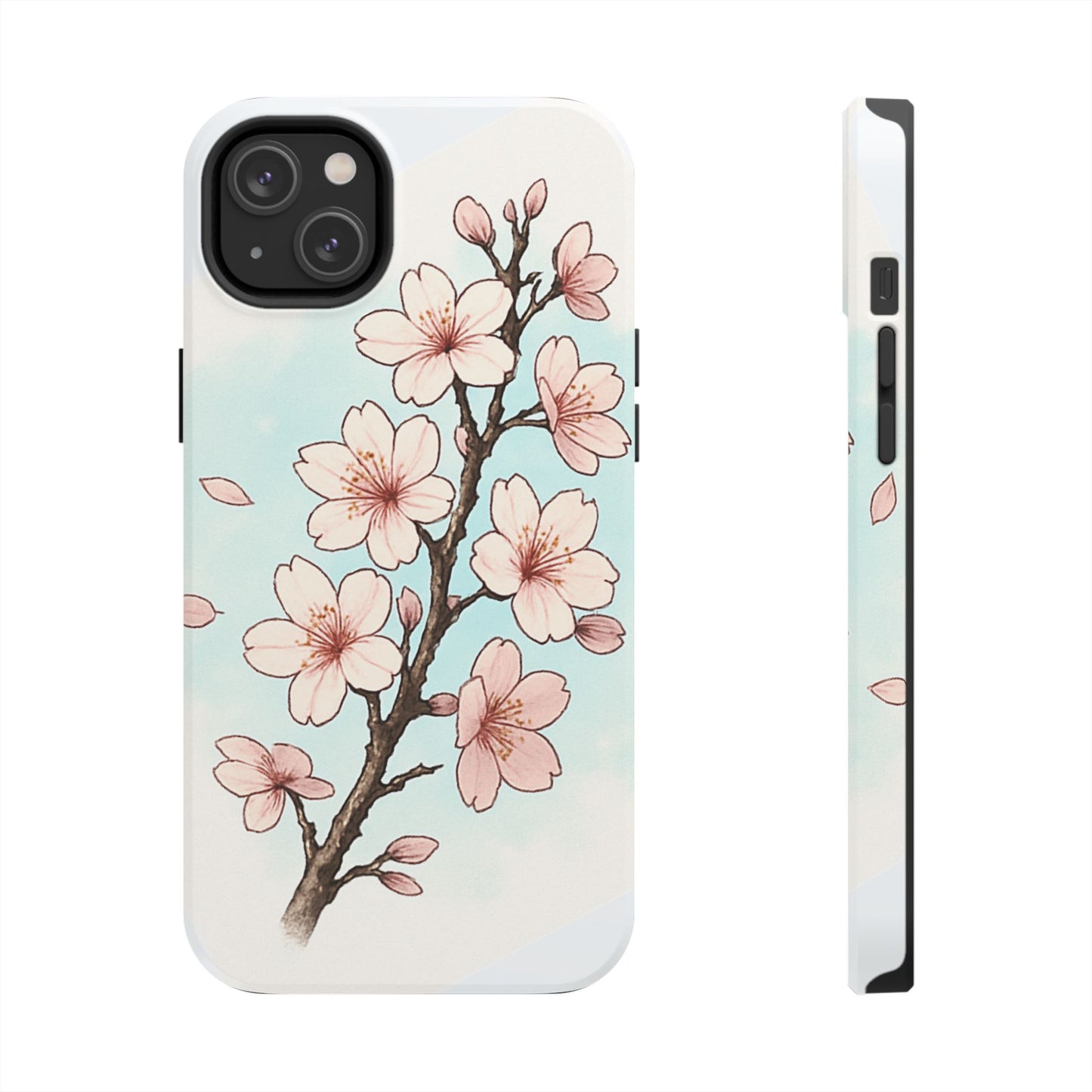 Cherry Blossom Tough Phone Case — Floral Protective Phone Cover