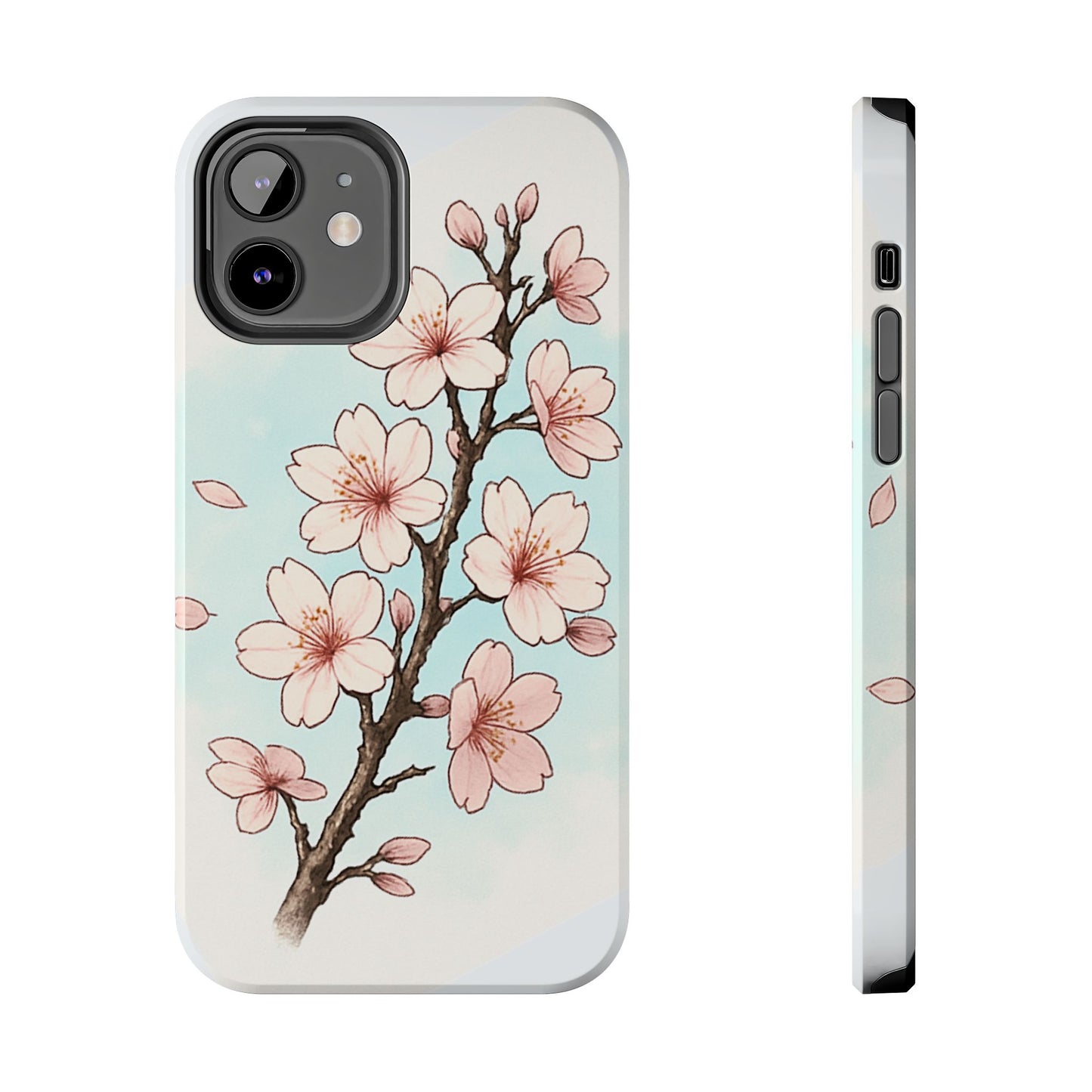 Cherry Blossom Tough Phone Case — Floral Protective Phone Cover