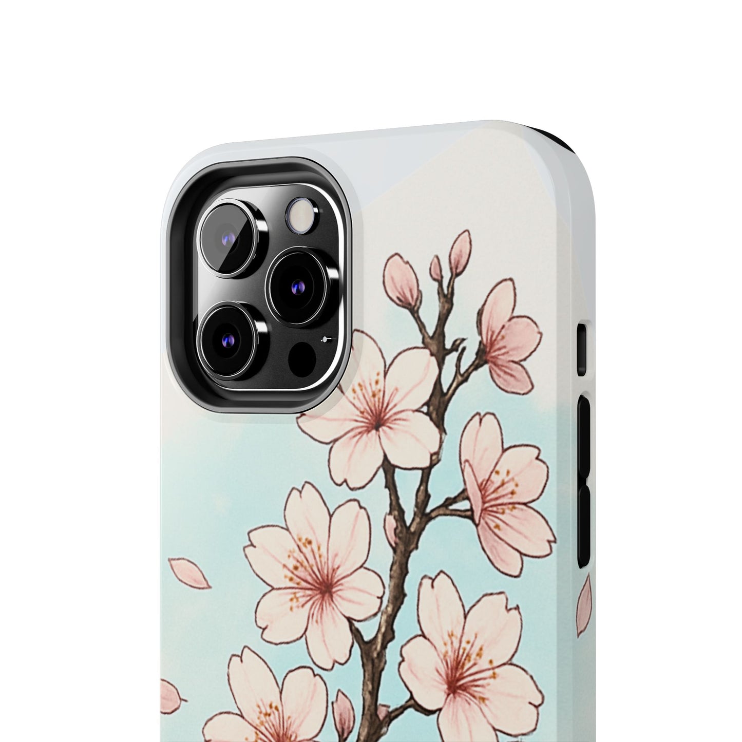 Cherry Blossom Tough Phone Case — Floral Protective Phone Cover