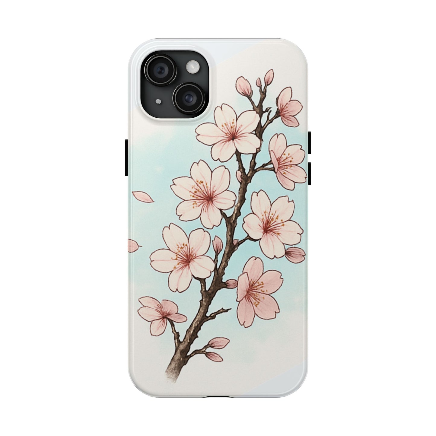 Cherry Blossom Tough Phone Case — Floral Protective Phone Cover
