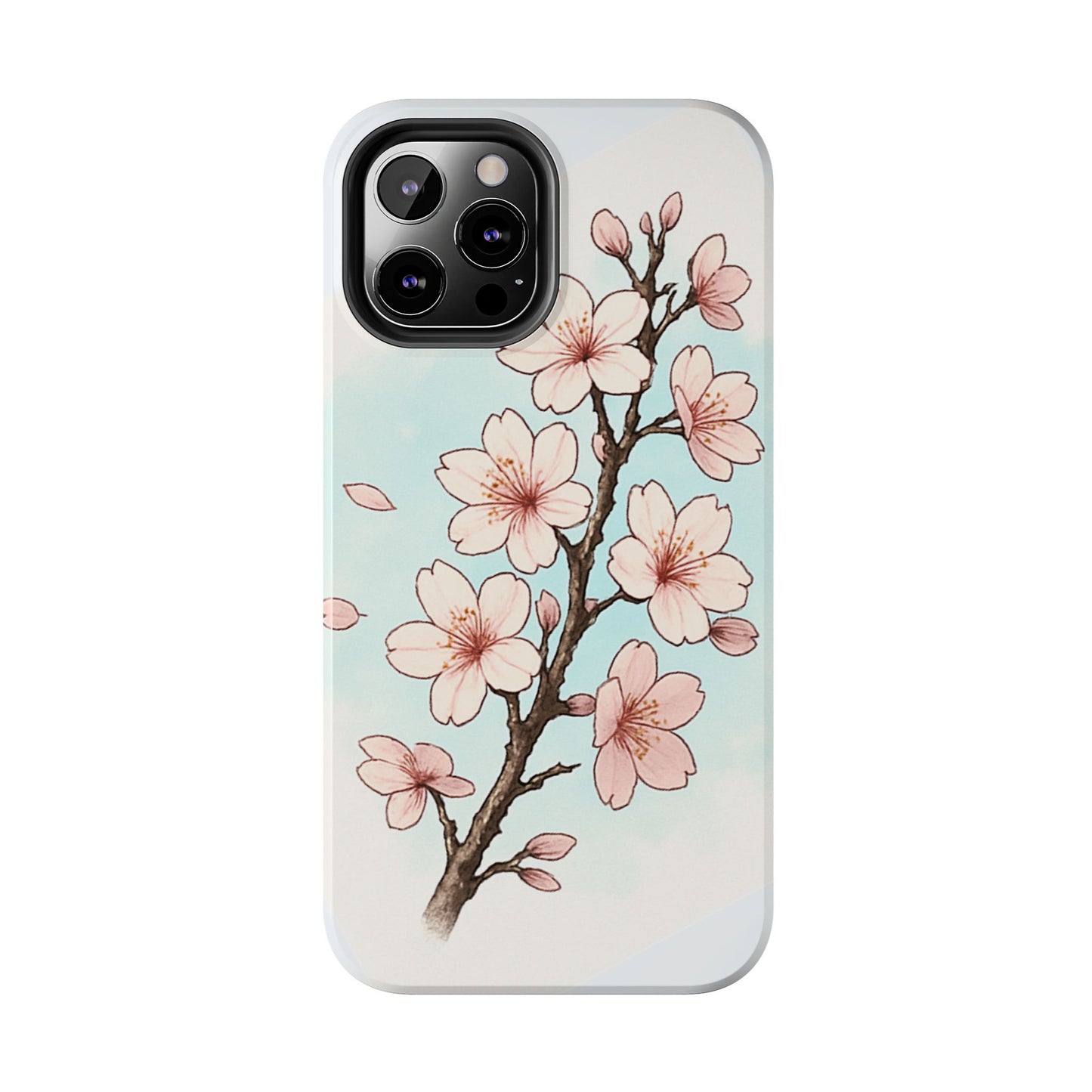 Cherry Blossom Tough Phone Case — Floral Protective Phone Cover