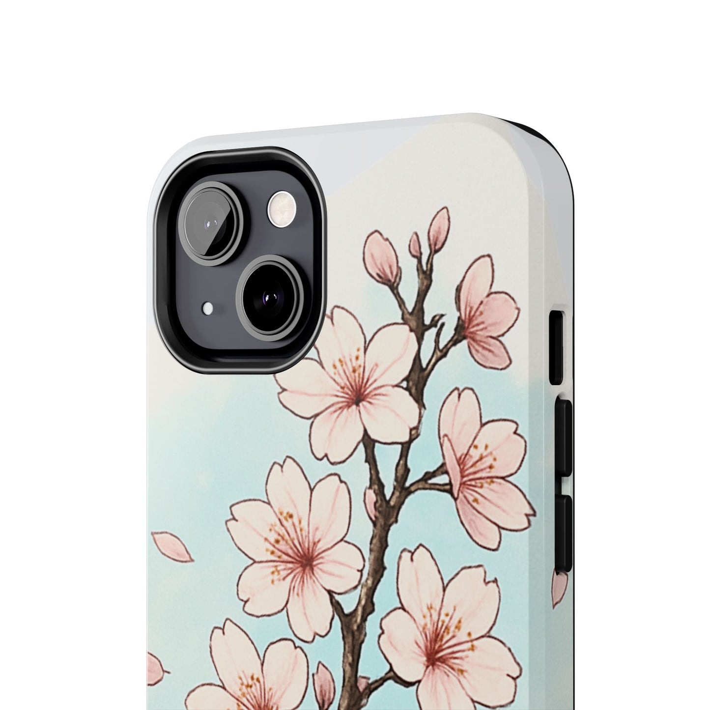 Cherry Blossom Tough Phone Case — Floral Protective Phone Cover