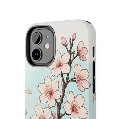 Cherry Blossom Tough Phone Case — Floral Protective Phone Cover