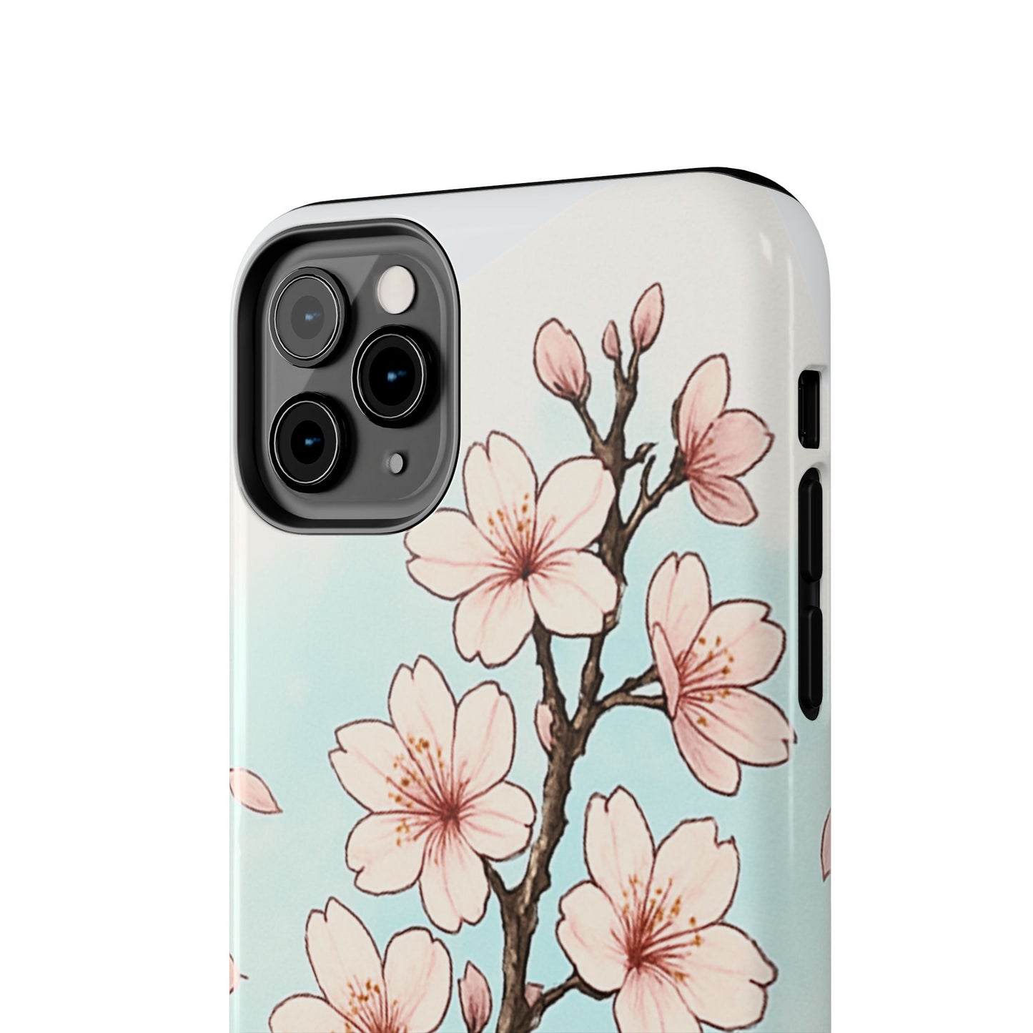 Cherry Blossom Tough Phone Case — Floral Protective Phone Cover