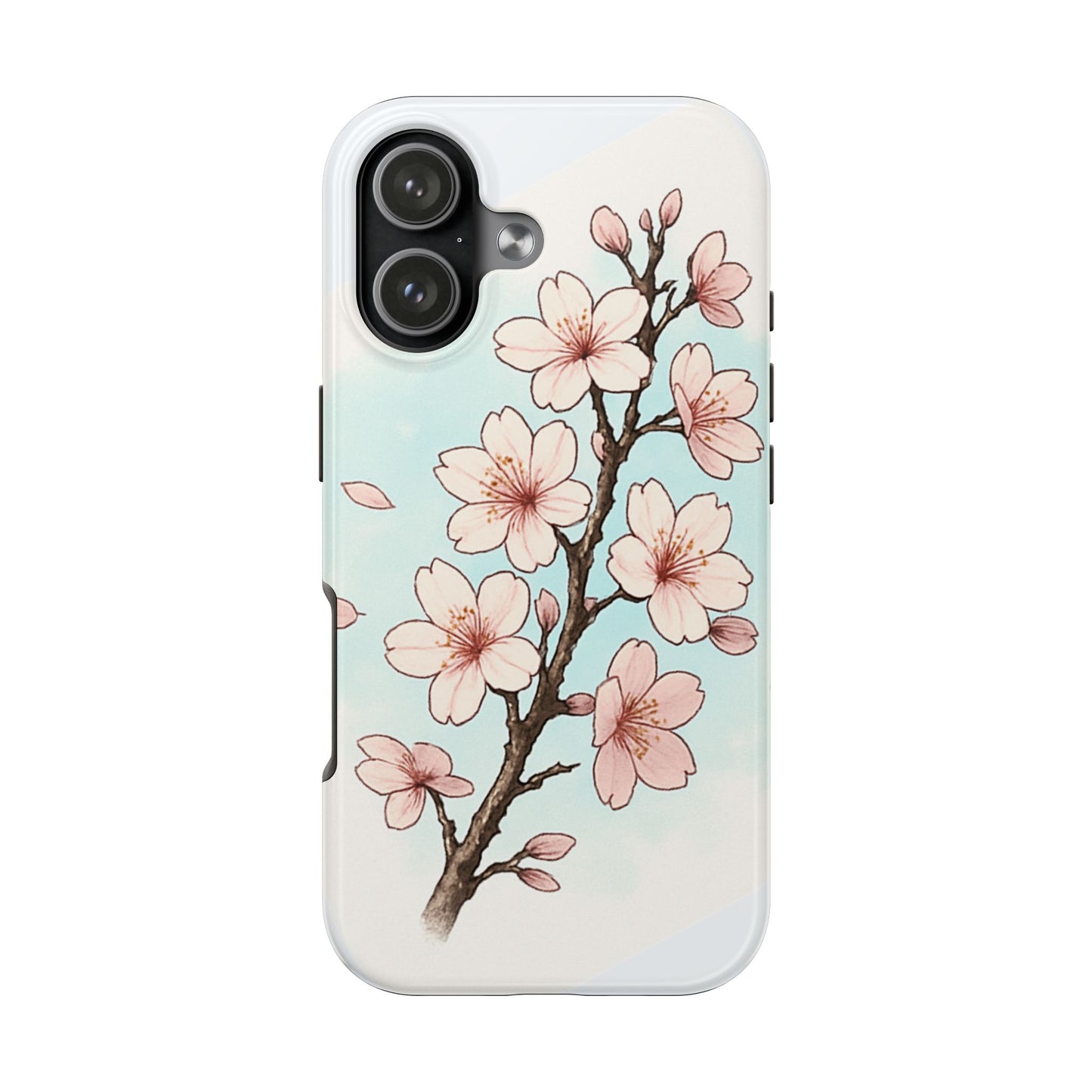 Cherry Blossom Tough Phone Case — Floral Protective Phone Cover