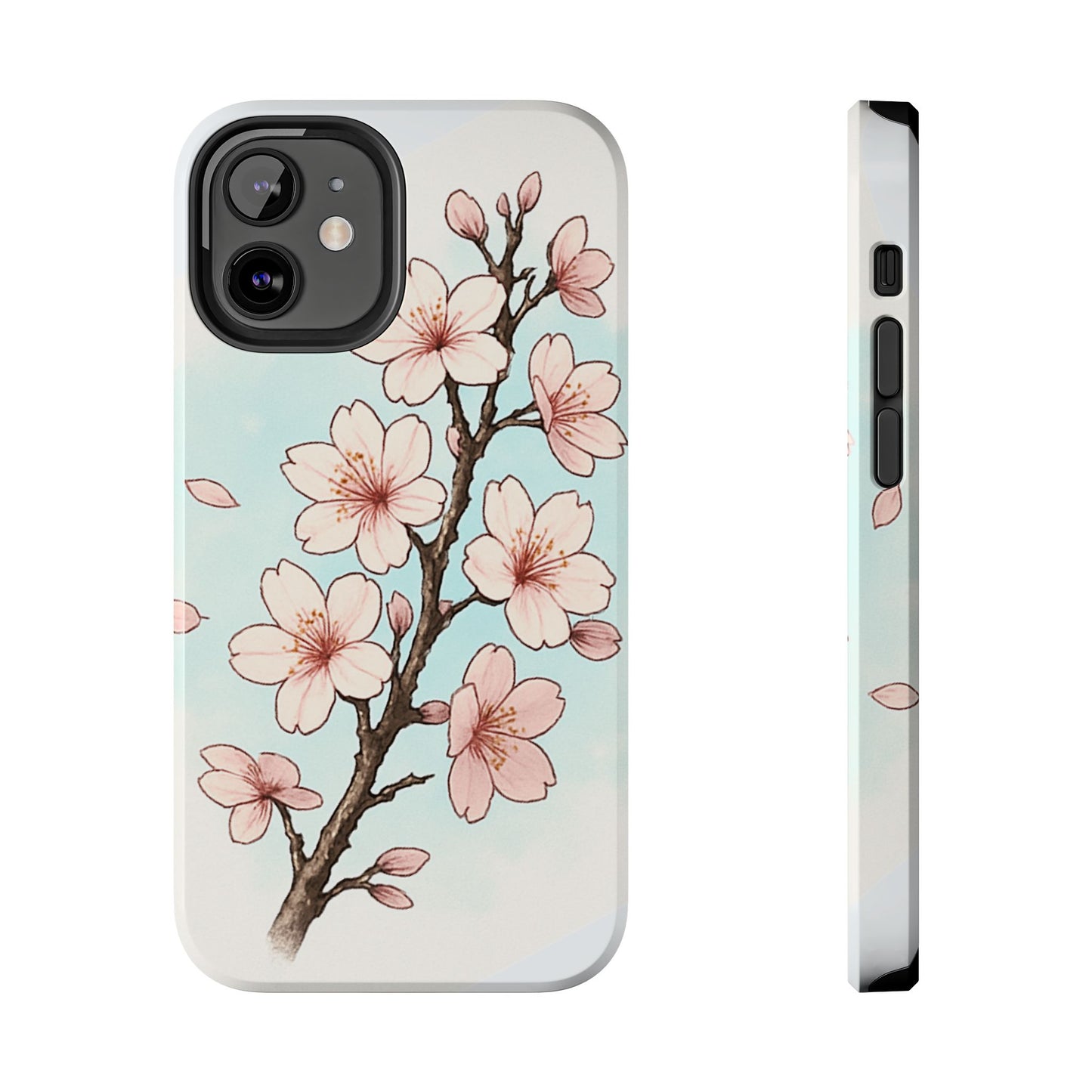 Cherry Blossom Tough Phone Case — Floral Protective Phone Cover