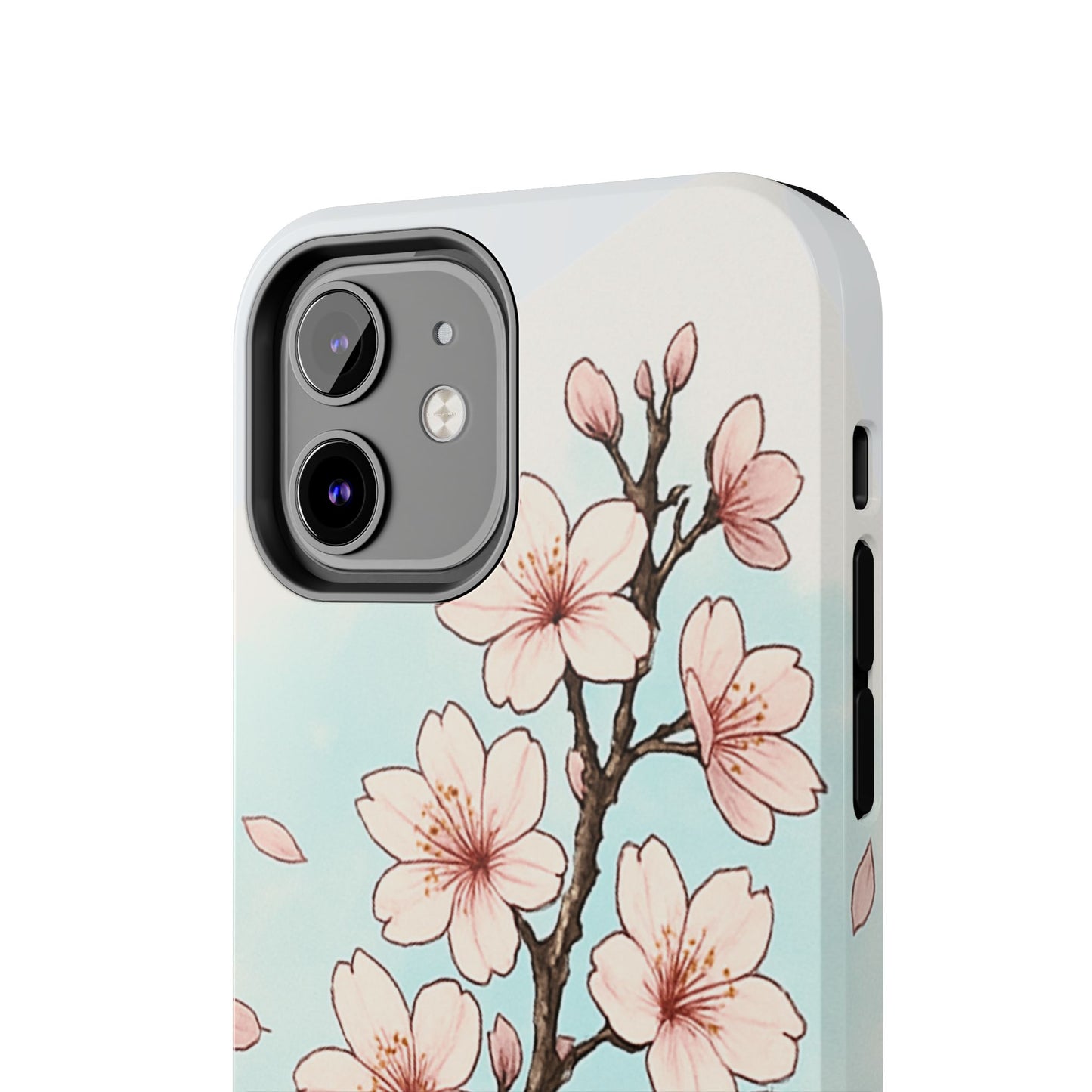 Cherry Blossom Tough Phone Case — Floral Protective Phone Cover
