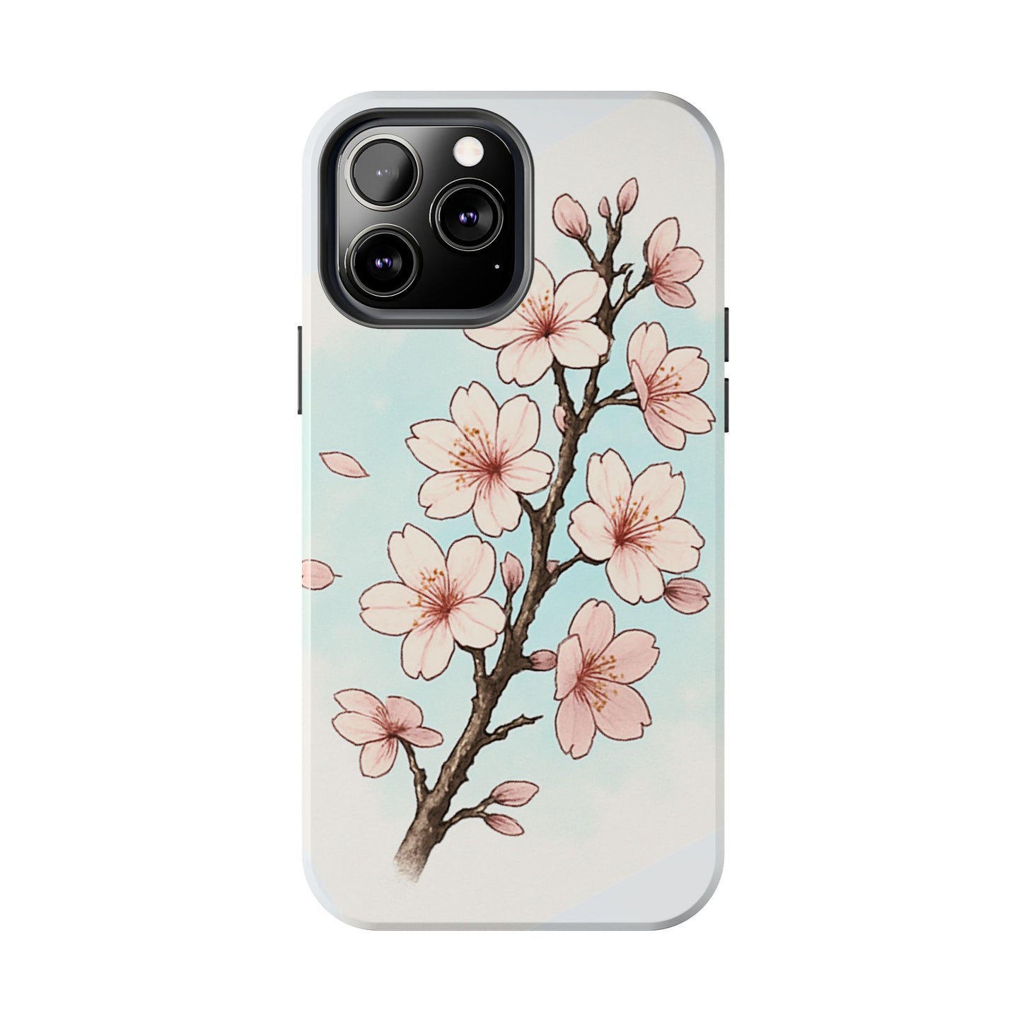 Cherry Blossom Tough Phone Case — Floral Protective Phone Cover