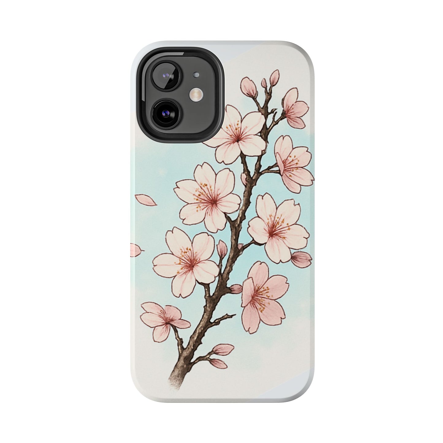 Cherry Blossom Tough Phone Case — Floral Protective Phone Cover