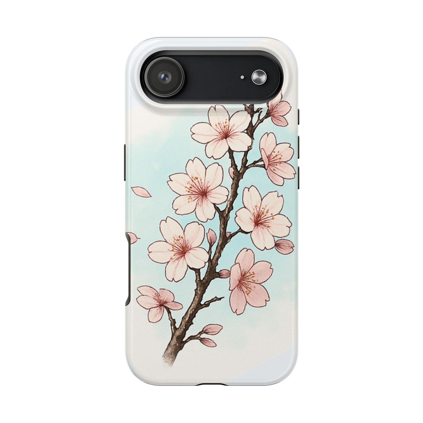 Cherry Blossom Tough Phone Case — Floral Protective Phone Cover