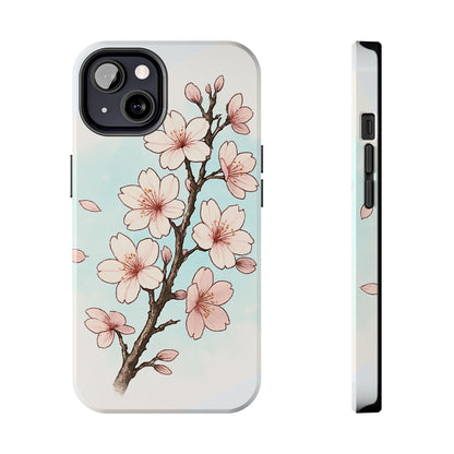 Cherry Blossom Tough Phone Case — Floral Protective Phone Cover
