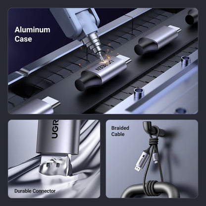 UGREEN USB-C naar 8K DisplayPort 1.4 Kabel – Thunderbolt 3/4 Compatible