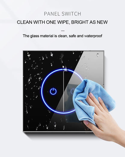 Tuya WiFi Smart Lichtschakelaar – 1/2/3-Gang Touchpaneel met App-bediening voor Alexa & Google Home