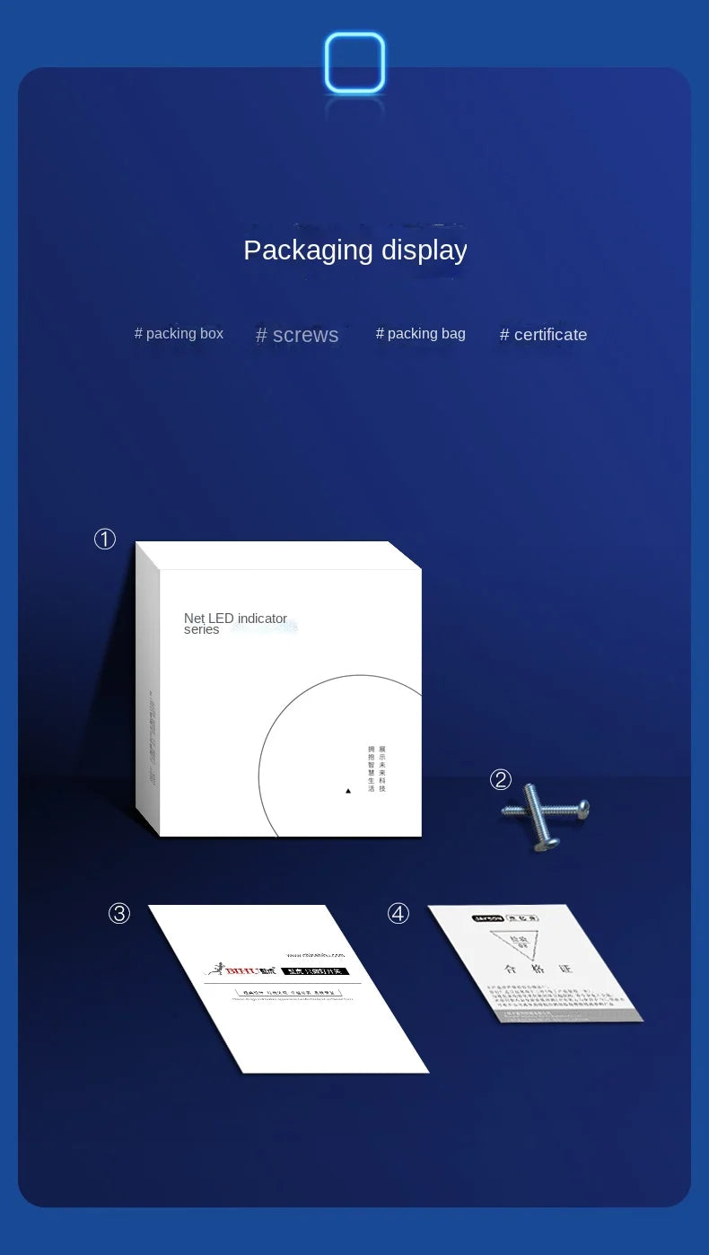 Depo Guye Glazen Lichtschakelaar – 1/2/3/4-Gang Touchpaneel met LED-indicator (110–250V)