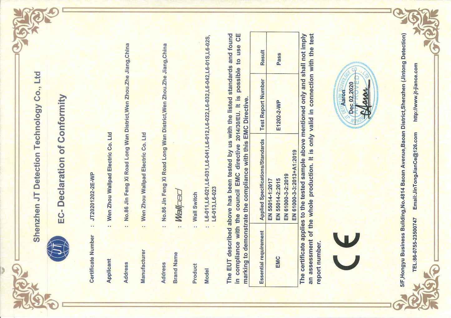 Wallpad Luxury Glass Light Switch – 1/2/3/4 Gang Round Design with LED Indicator (110–250V, 16A)