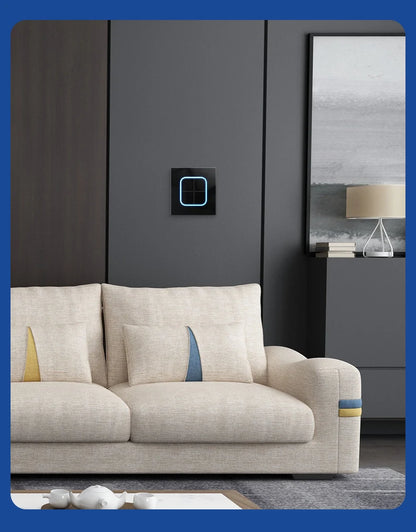 Depo Guye Glazen Lichtschakelaar – 1/2/3/4-Gang Touchpaneel met LED-indicator (110–250V)