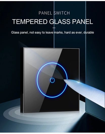 Tuya WiFi Smart Lichtschakelaar – 1/2/3-Gang Touchpaneel met App-bediening voor Alexa & Google Home