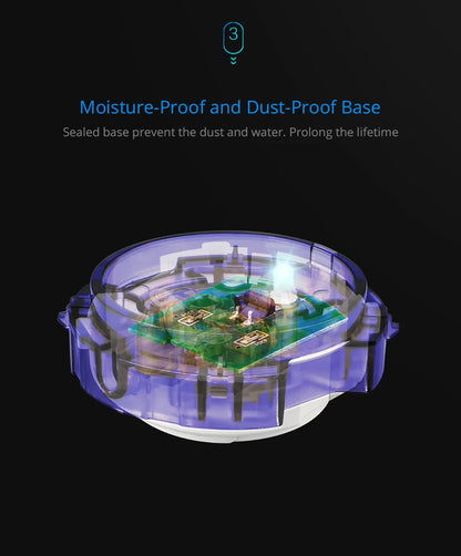 Wallpad Luxury Glass Light Switch – 1/2/3/4 Gang Round Design with LED Indicator (110–250V, 16A)