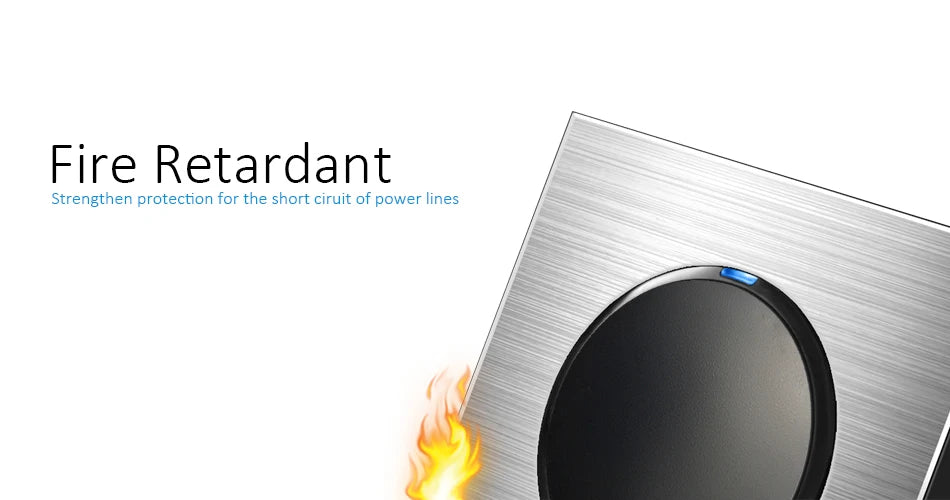 Wallpad L6 Luxe Zilveren Aluminium LED-schakelaar – 1–4 Gang, Waterheater & DP 2P