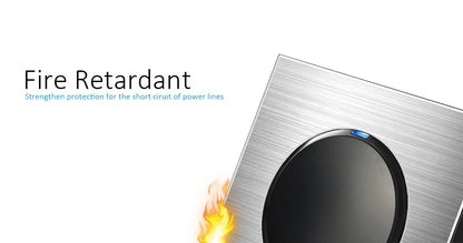 Wallpad L6 Luxe Zilveren Aluminium LED-schakelaar – 1–4 Gang, Waterheater & DP 2P