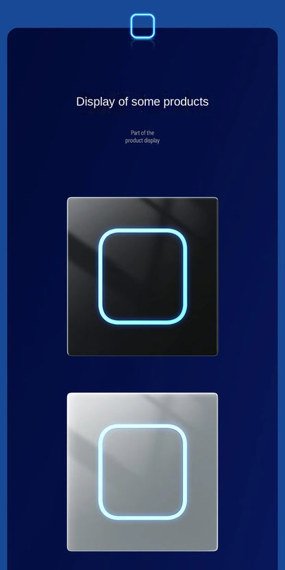 Depo Guye Glazen Lichtschakelaar – 1/2/3/4-Gang Touchpaneel met LED-indicator (110–250V)