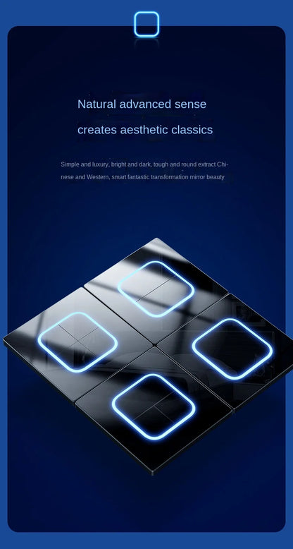 Depo Guye Glazen Lichtschakelaar – 1/2/3/4-Gang Touchpaneel met LED-indicator (110–250V)