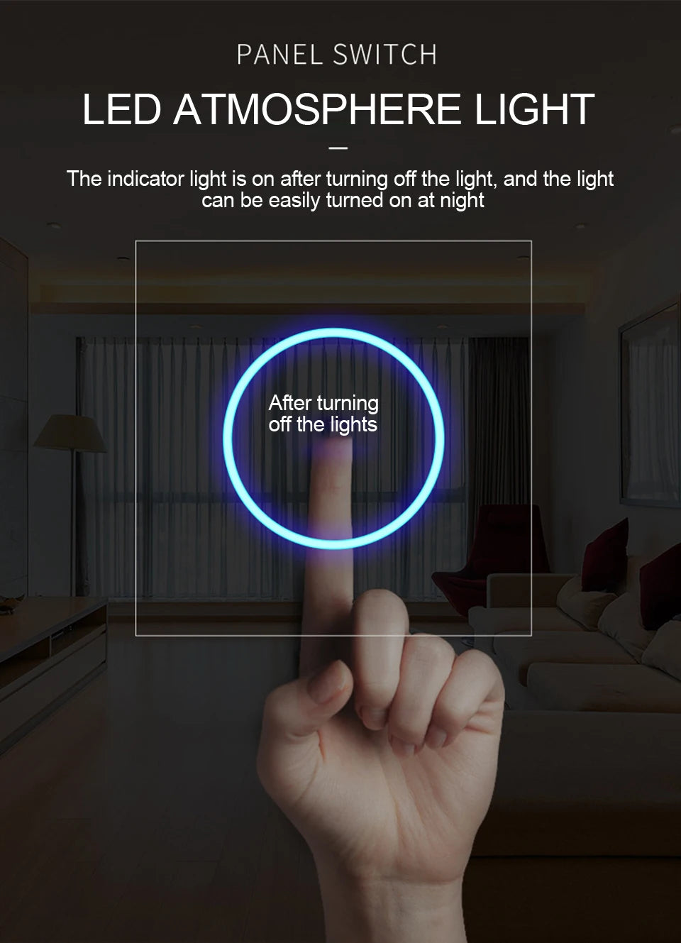 Tuya WiFi Smart Lichtschakelaar – 1/2/3-Gang Touchpaneel met App-bediening voor Alexa & Google Home