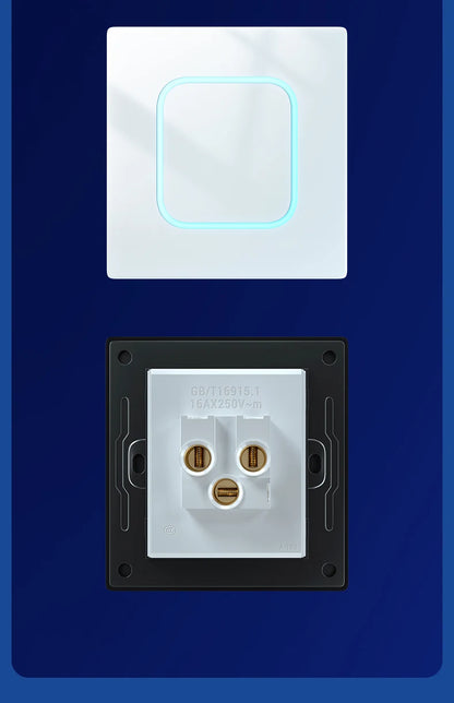 Depo Guye Glazen Lichtschakelaar – 1/2/3/4-Gang Touchpaneel met LED-indicator (110–250V)