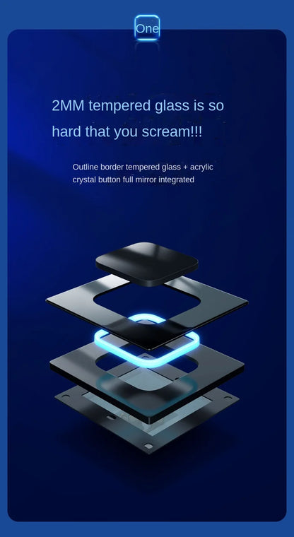 Depo Guye Glazen Lichtschakelaar – 1/2/3/4-Gang Touchpaneel met LED-indicator (110–250V)