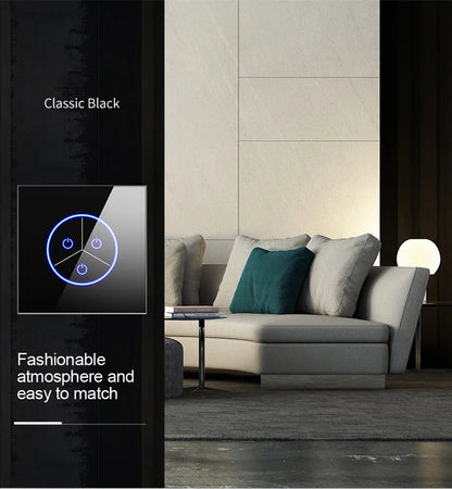 Tuya WiFi Smart Lichtschakelaar – 1/2/3-Gang Touchpaneel met App-bediening voor Alexa & Google Home