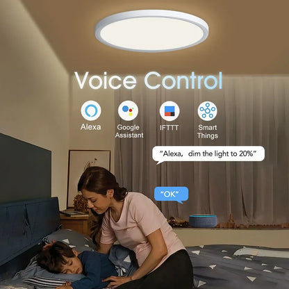 BENWETON TUYA slimme RGB LED plafondlamp – app- en spraakbesturing
