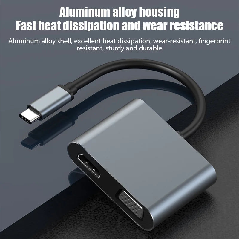 4-in-1 USB-C HUB Docking Station