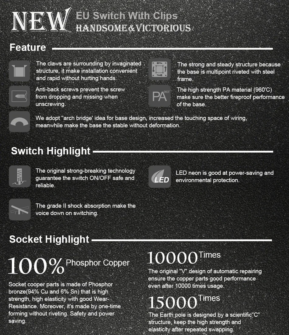 Wallpad Luxe Houten EU Stopcontact – Retro Schakelaar met USB, TV & Datapoort (110–250V)