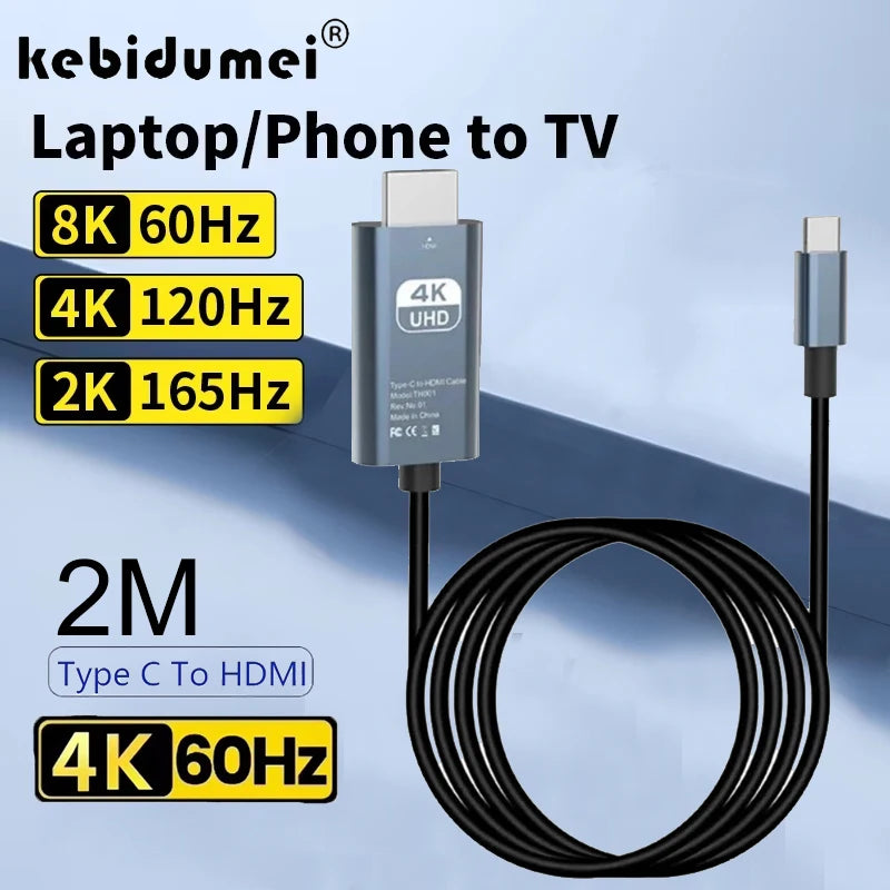 4K USB-C naar HDMI-adapter – Thunderbolt 4 | 60Hz & 165Hz ondersteuning