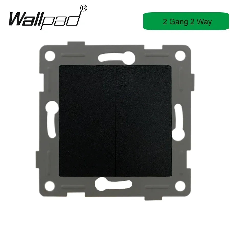 Wallpad Luxe Houten EU Stopcontact – Retro Schakelaar met USB, TV & Datapoort (110–250V)