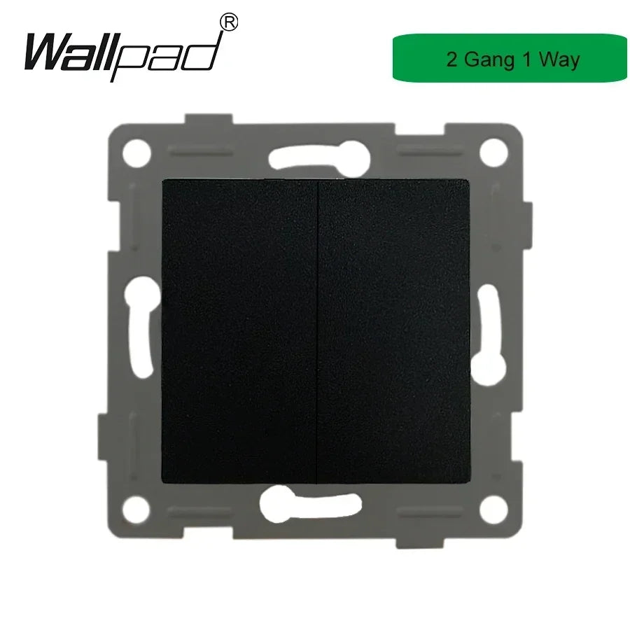 Wallpad Luxe Houten EU Stopcontact – Retro Schakelaar met USB, TV & Datapoort (110–250V)