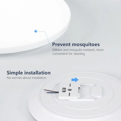 BENEWTON Smart RGB &amp; CCT LED Ceiling Light – App Control &amp; Remote Control (18–54W)