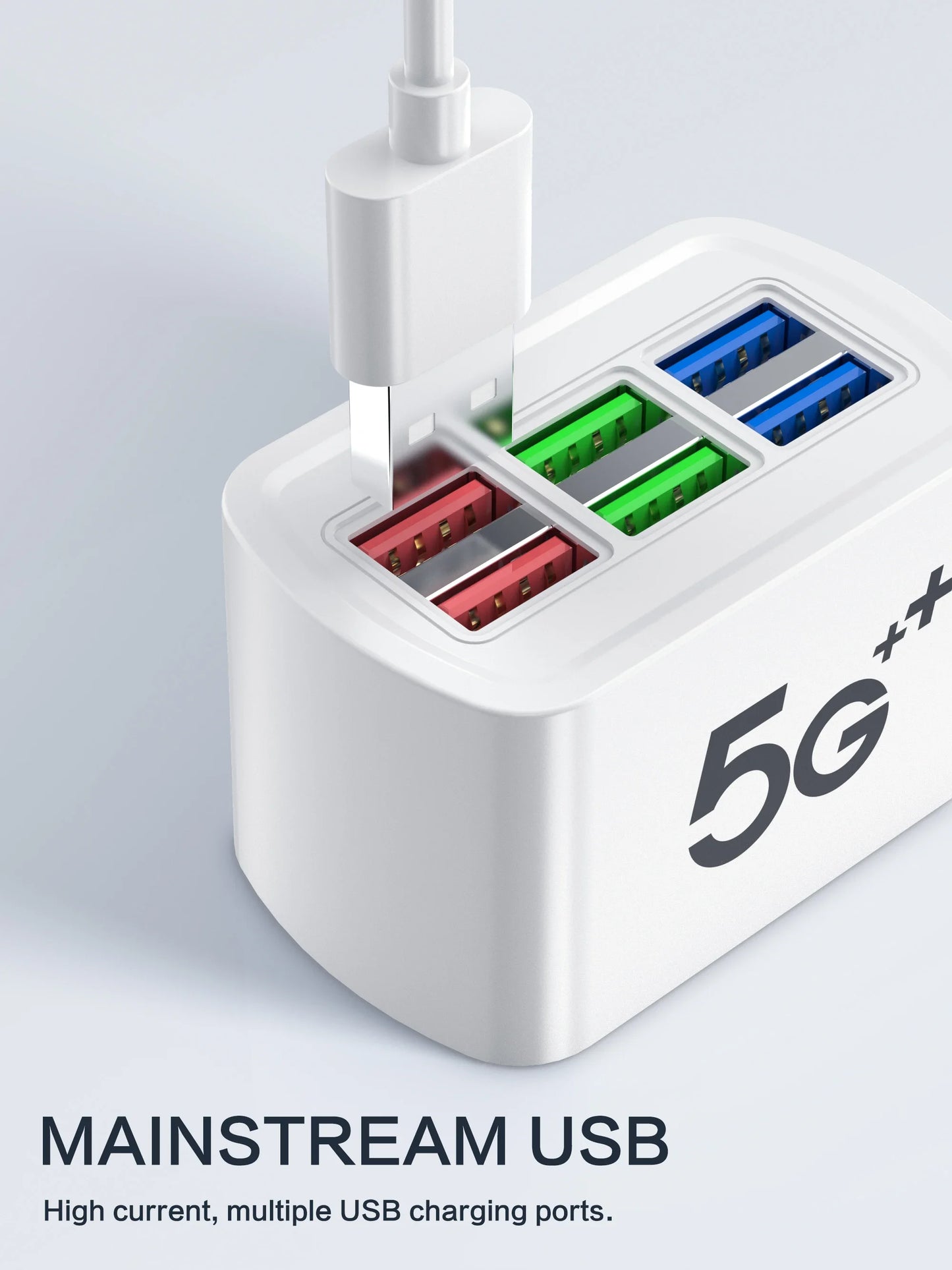 USB Power Strip Phone Charger Universal Adapter MultiPort Head Socket EU Plug Wall Charger For Iphone Xiaomi Socket HUB Splitter