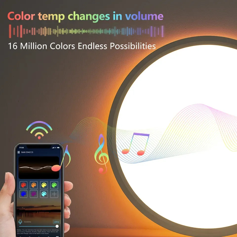 BENWETON TUYA slimme RGB LED plafondlamp – app- en spraakbesturing