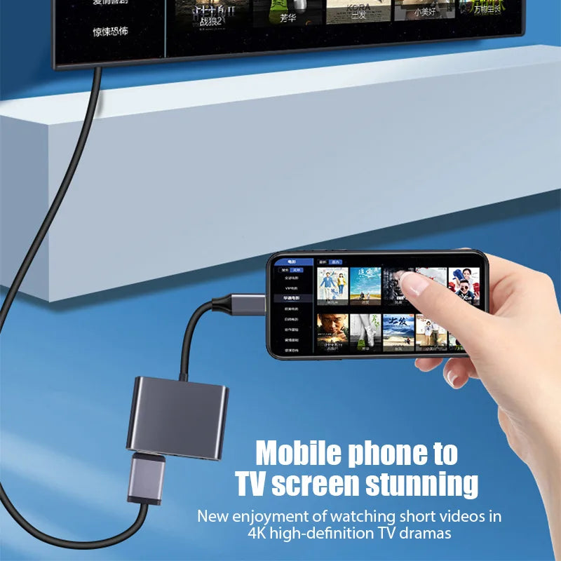 4-in-1 USB-C HUB Docking Station