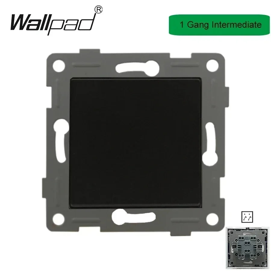 Wallpad Luxe Houten EU Stopcontact – Retro Schakelaar met USB, TV & Datapoort (110–250V)