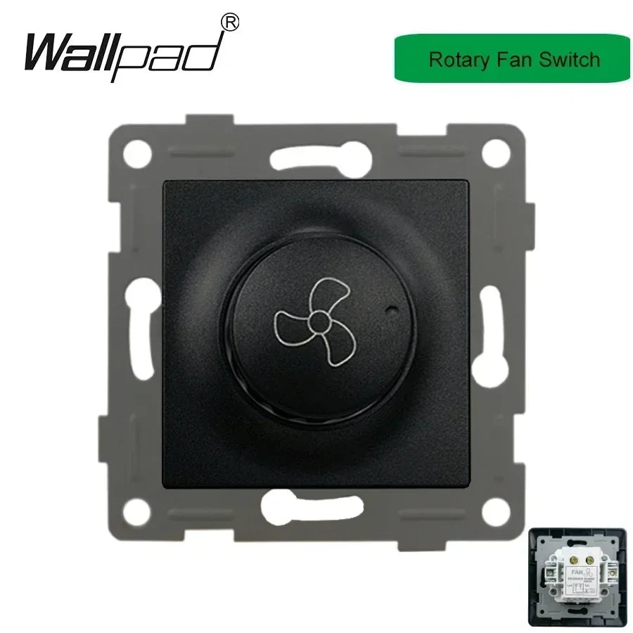 Wallpad Luxe Houten EU Stopcontact – Retro Schakelaar met USB, TV & Datapoort (110–250V)