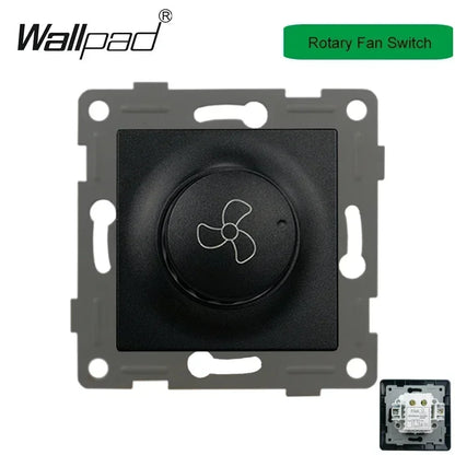 Wallpad Luxe Houten EU Stopcontact – Retro Schakelaar met USB, TV & Datapoort (110–250V)