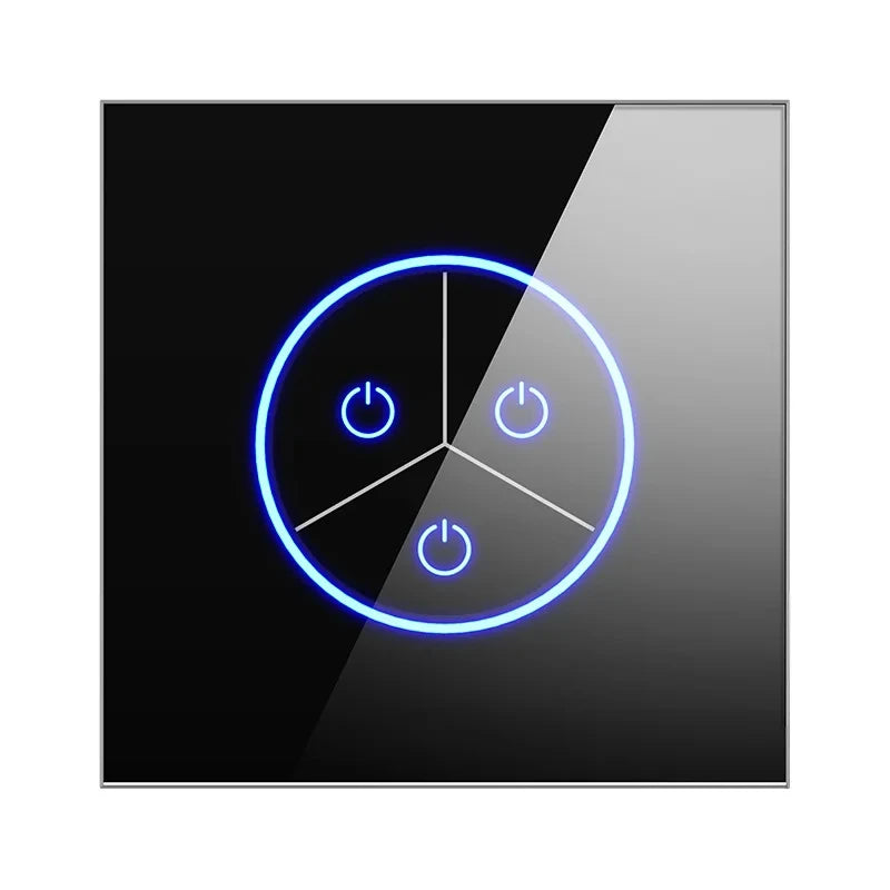 Tuya WiFi Smart Lichtschakelaar – 1/2/3-Gang Touchpaneel met App-bediening voor Alexa & Google Home