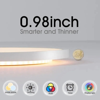 BENEWTON TUYA Slimme RGB LED Plafondlamp – App- & Spraakbediening, Dimbaar, Muzieksync