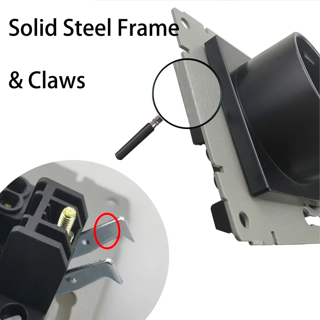 Wallpad Luxe Houten EU Stopcontact – Retro Schakelaar met USB, TV & Datapoort (110–250V)