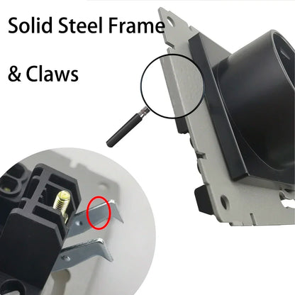 Wallpad Luxe Houten EU Stopcontact – Retro Schakelaar met USB, TV & Datapoort (110–250V)