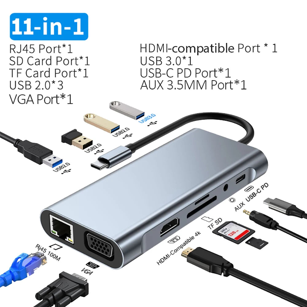11-in-1 4K USB-C HUB